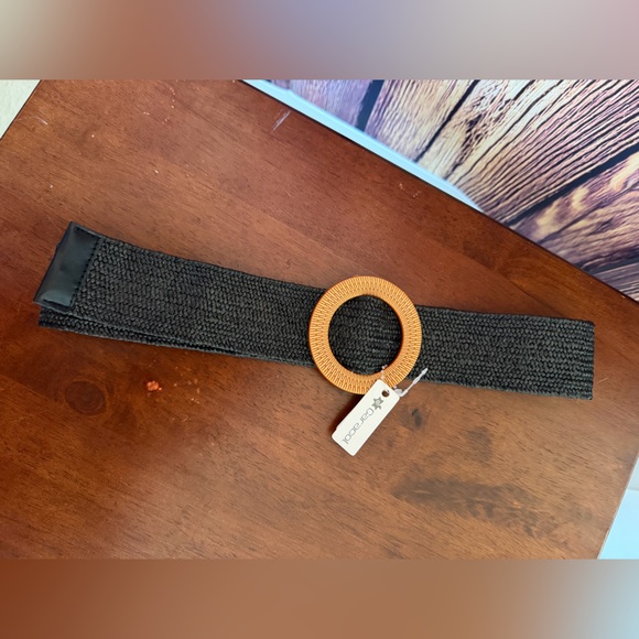 Caracol Accessories - Caracol Black woven elastic 2” Women's Belt